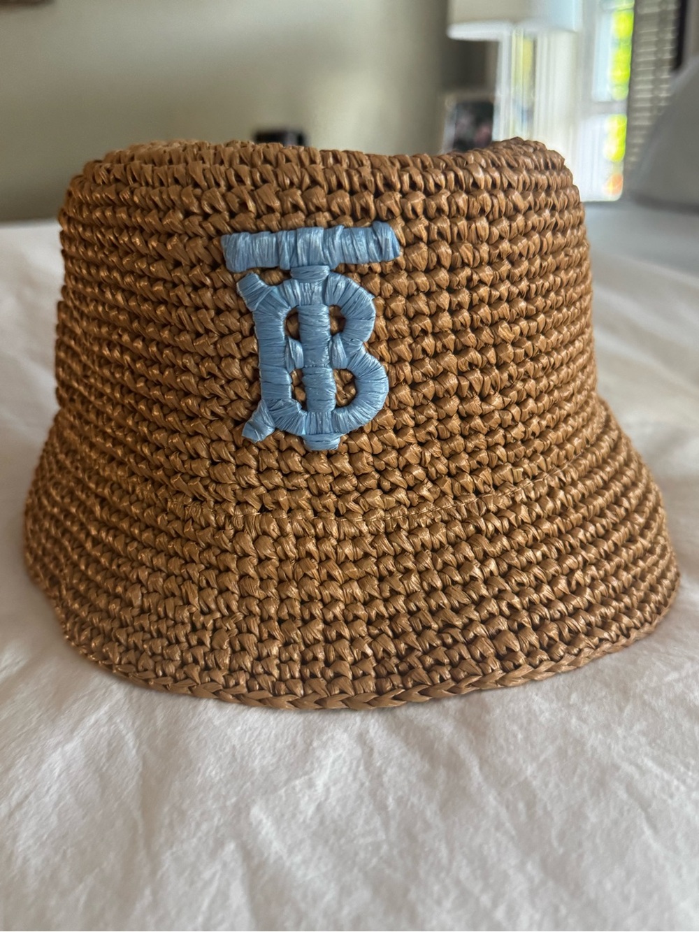 Burberry Tan Crochet Bucket Hat